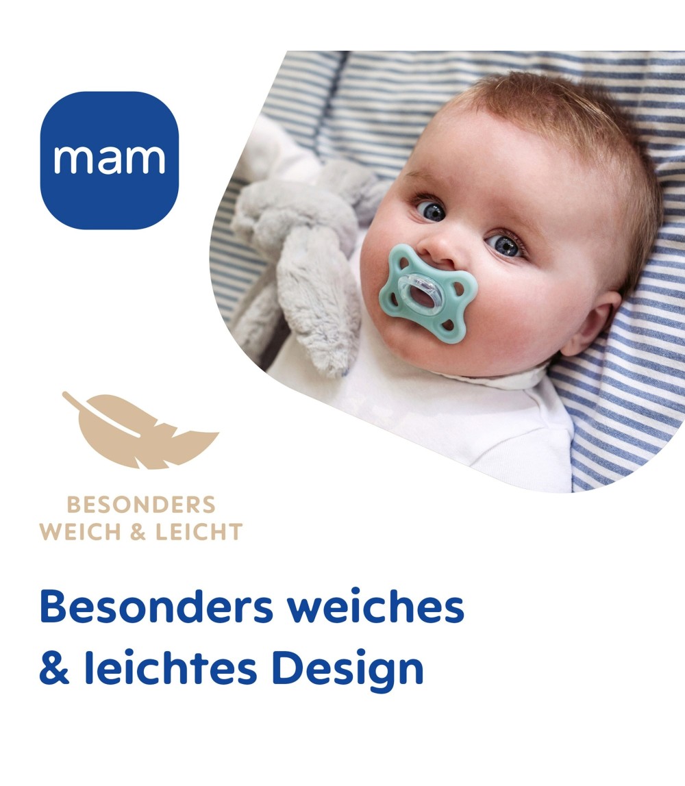 2er-Pack Schnuller Comfort Silikon 3-12M