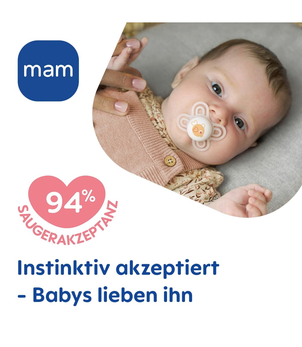 4er-Pack Schnuller Perfect Start Silikon, 0-2 M