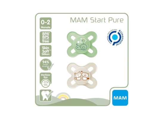 2er-Pack Schnuller Original Start Silikon, 0-2M
