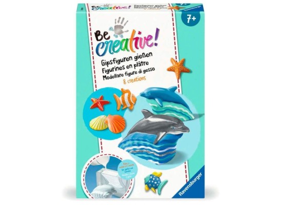 Bastelset DIY Gipsfiguren gießen Delfine