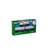 Schnellzug mit Sound, Holz, 3 Teile