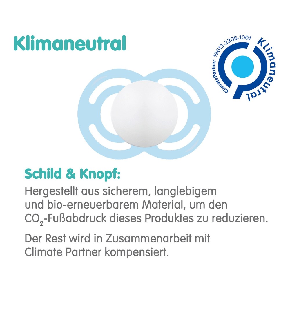 2er-Pack Schnuller Perfect Silikon, 6-16M