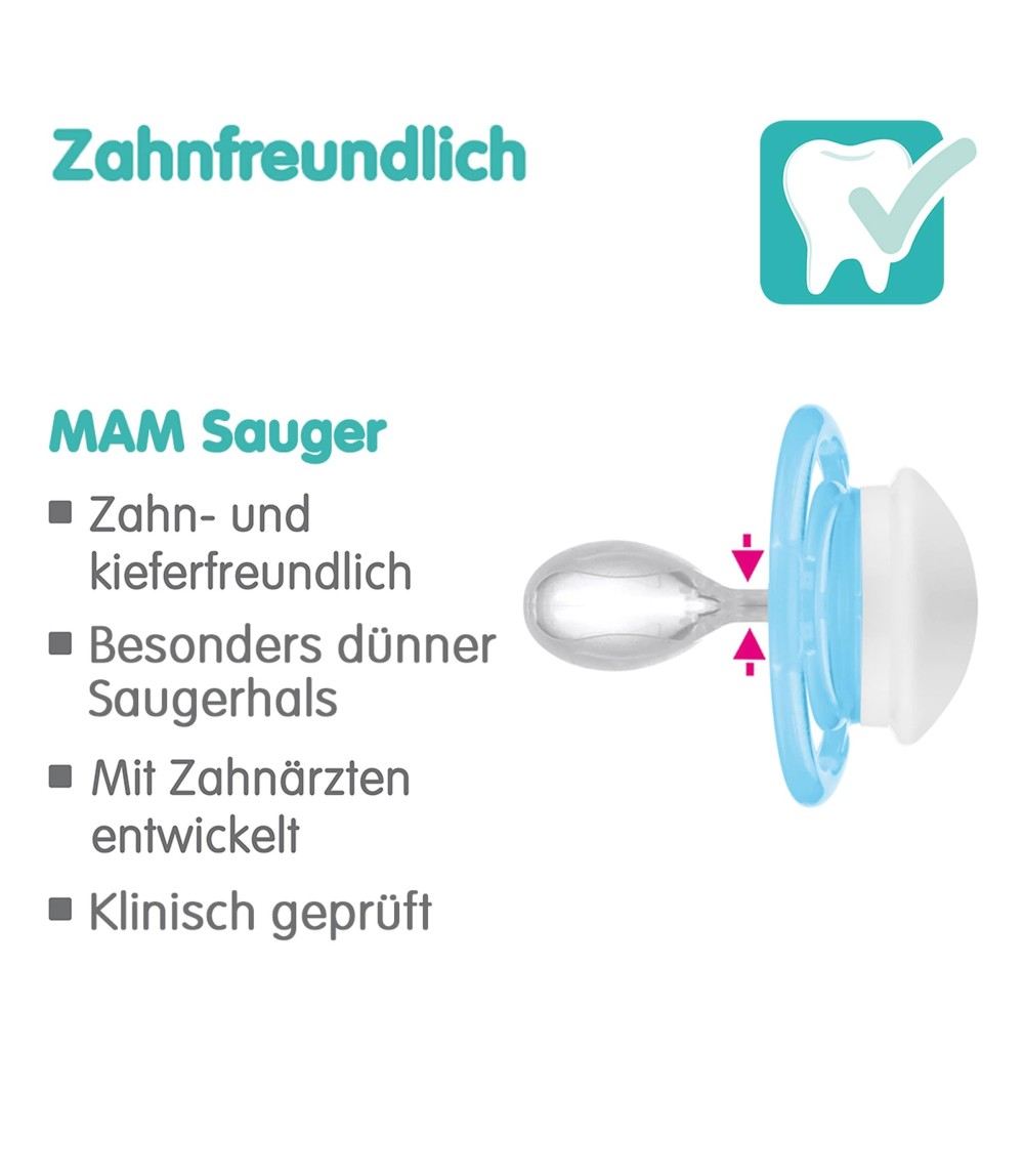 2er-Pack Schnuller Perfect Silikon, 6-16M