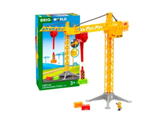 Großer Baukran mit Licht