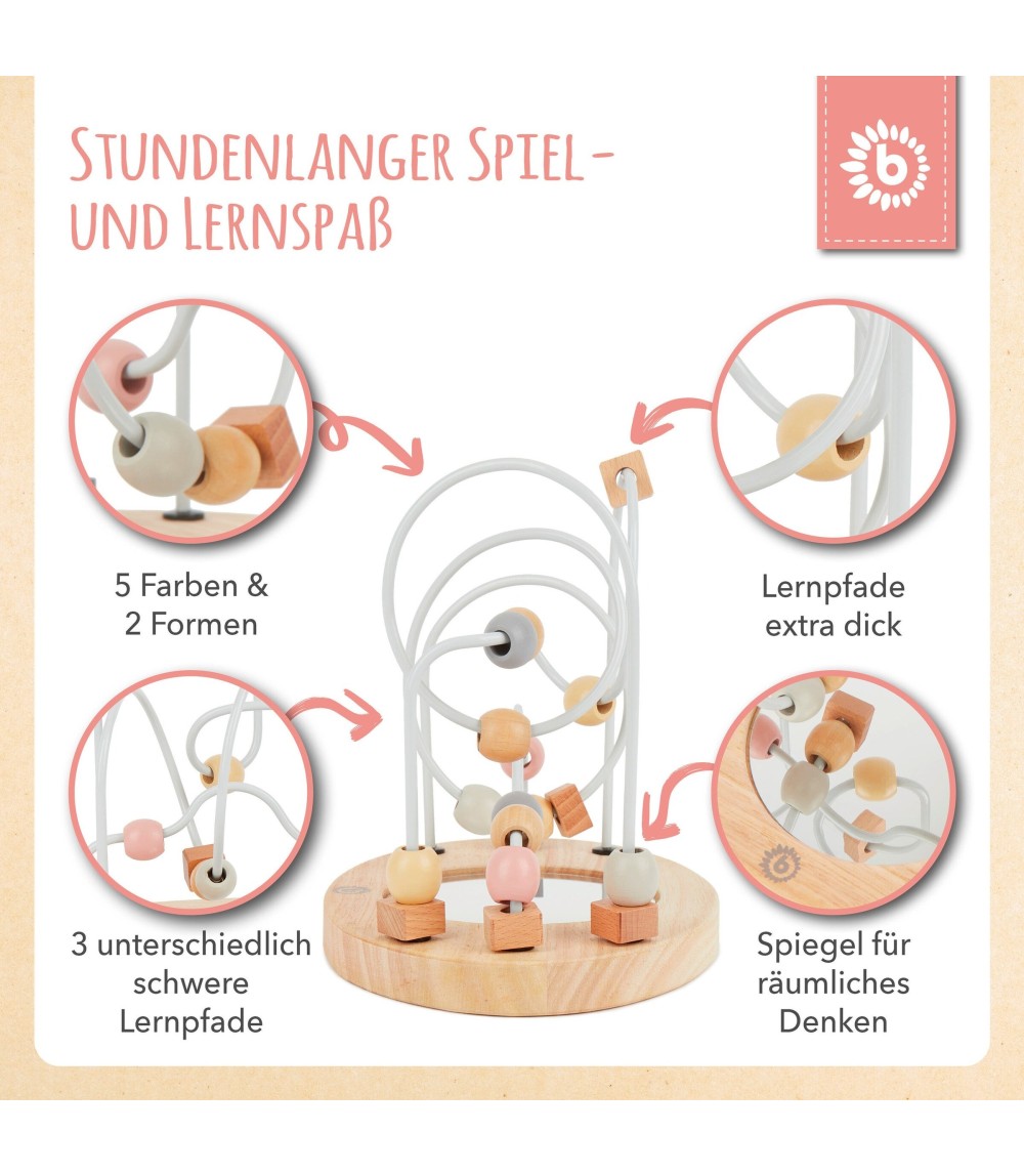 Motorikschleife mit Spiegel - ab 12 Monate
