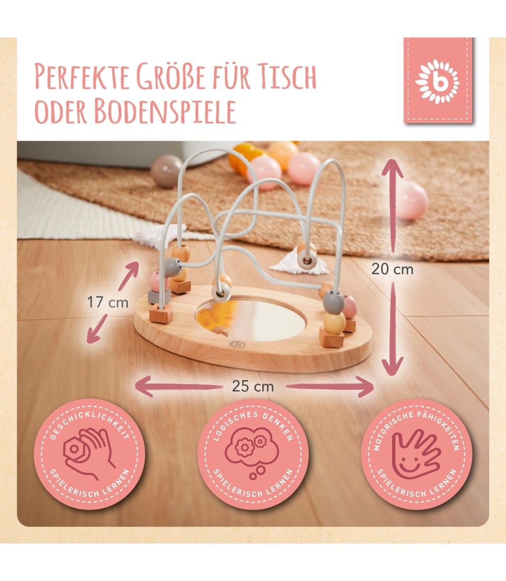 Motorikschleife mit Spiegel - ab 12 Monate