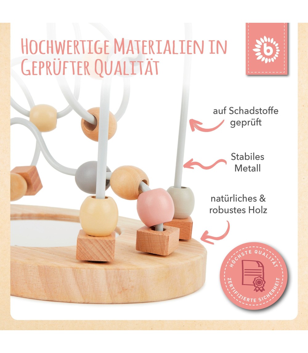 Motorikschleife mit Spiegel - ab 12 Monate