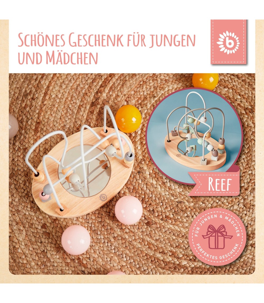 Motorikschleife mit Spiegel - ab 12 Monate