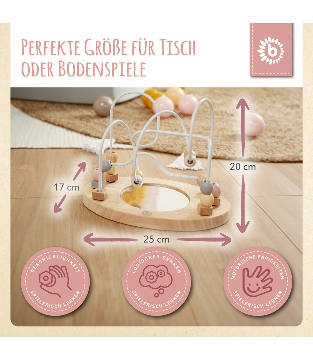 Motorikschleife mit Spiegel - ab 12 Monate