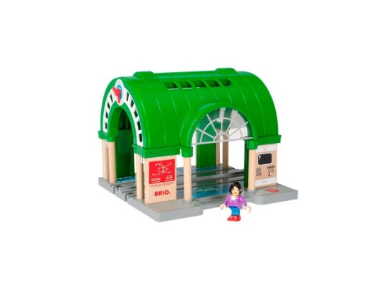 Großer Hauptbahnhof mit Ticketautomat