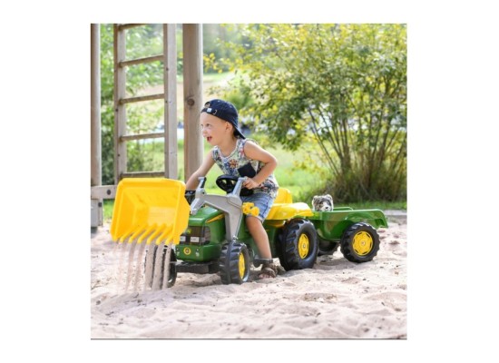 Trettraktor rollyKid John Deere mit Lader
