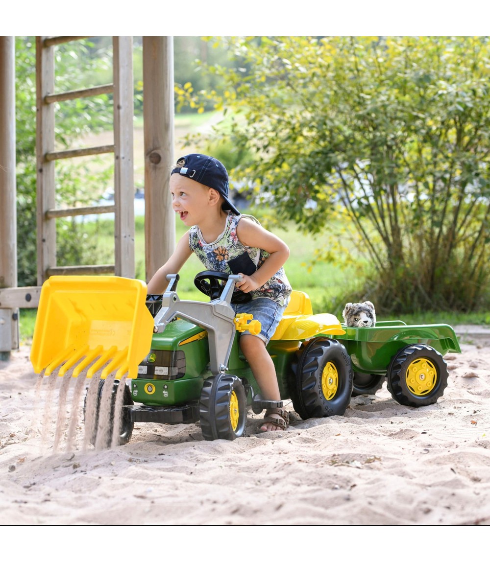 Trettraktor rollyKid John Deere mit Lader