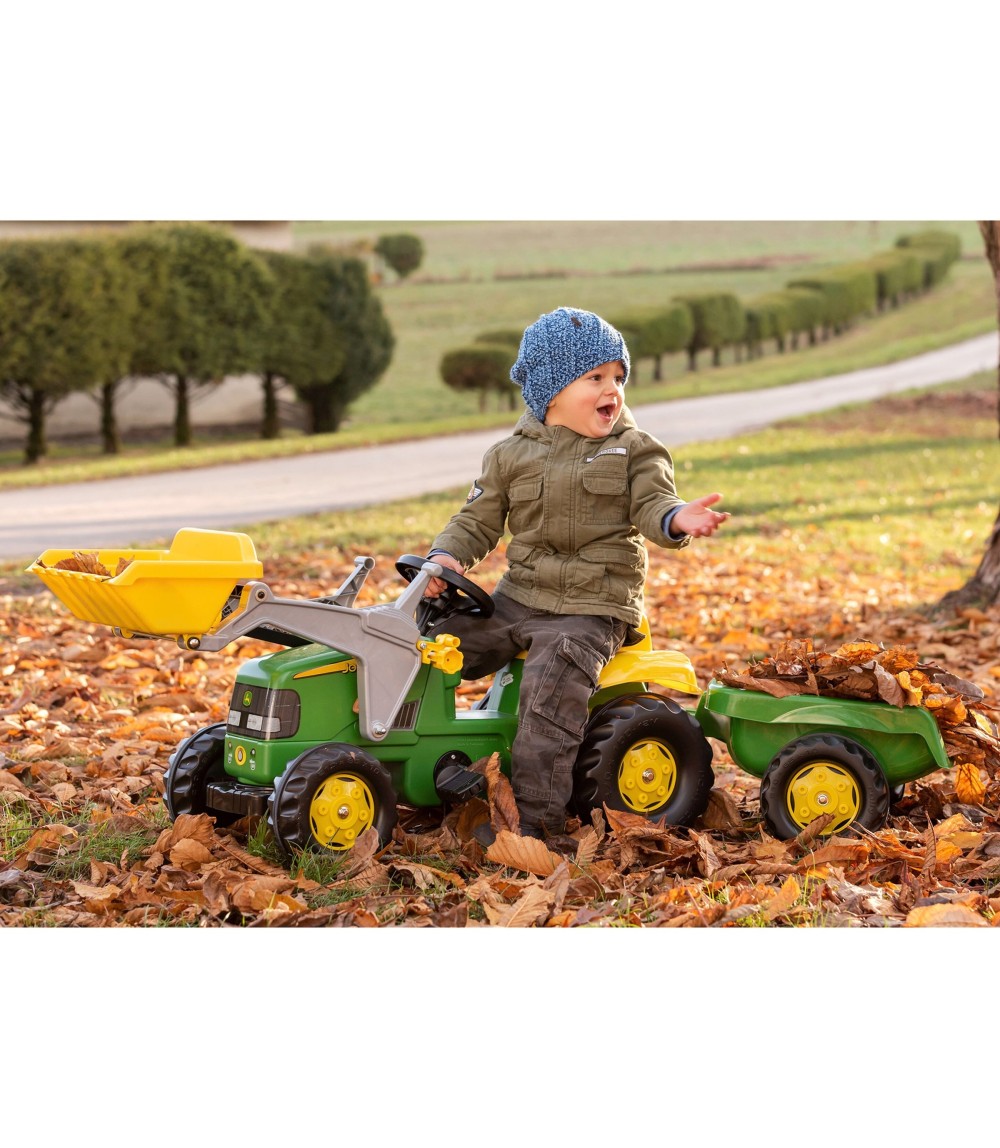 Trettraktor rollyKid John Deere mit Lader