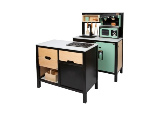 Kinderküche mit Kücheninsel Industrial