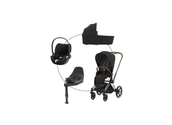 Kombikinderwagen PRIAM Travel-Set inkl. Babyschale Cloud T i-Size und Isofix-Basis Base T