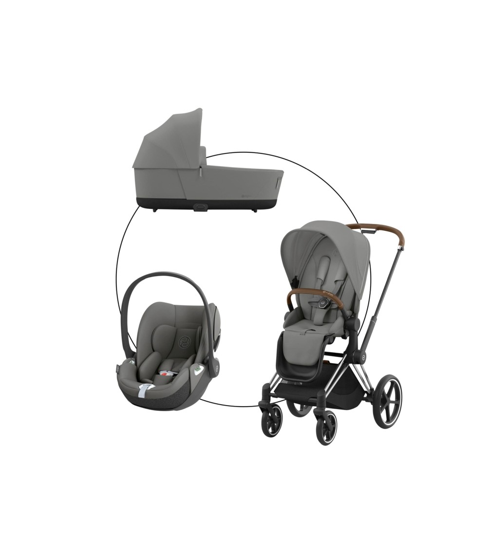 Kombikinderwagen PRIAM Trio-Set inkl. Babyschale Cloud T i-Size