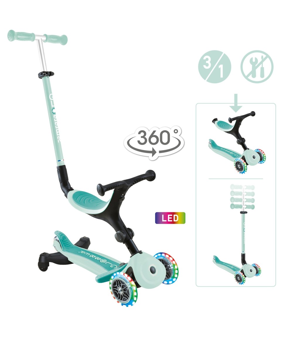 Scooter 3in1 Go-Up active 360 mit Leuchtrollen