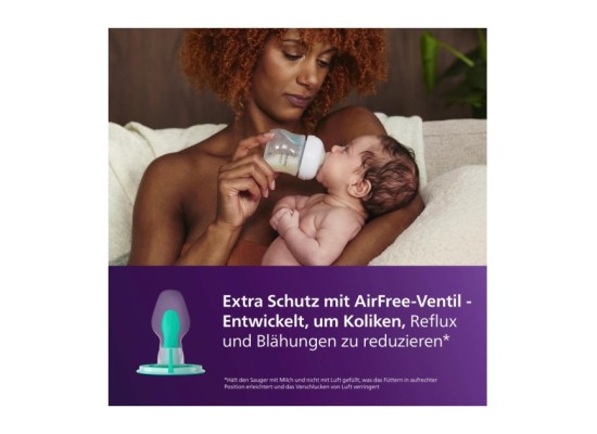 2er-Pack Babyflasche Natural Response, AirFree, 125ml, ab Geburt