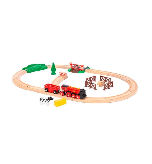 Rote Lola Bauernhof Zugset