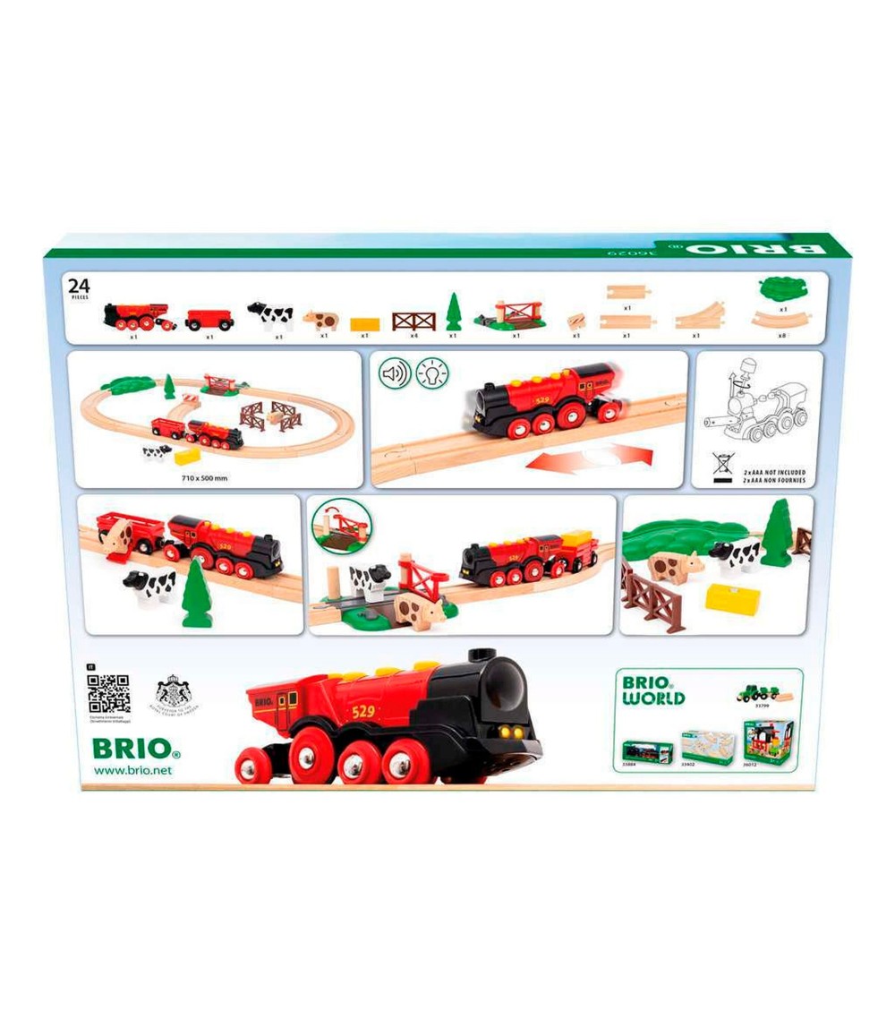 Rote Lola Bauernhof Zugset