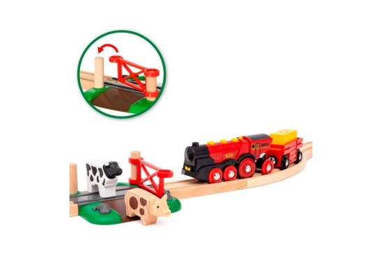 Rote Lola Bauernhof Zugset