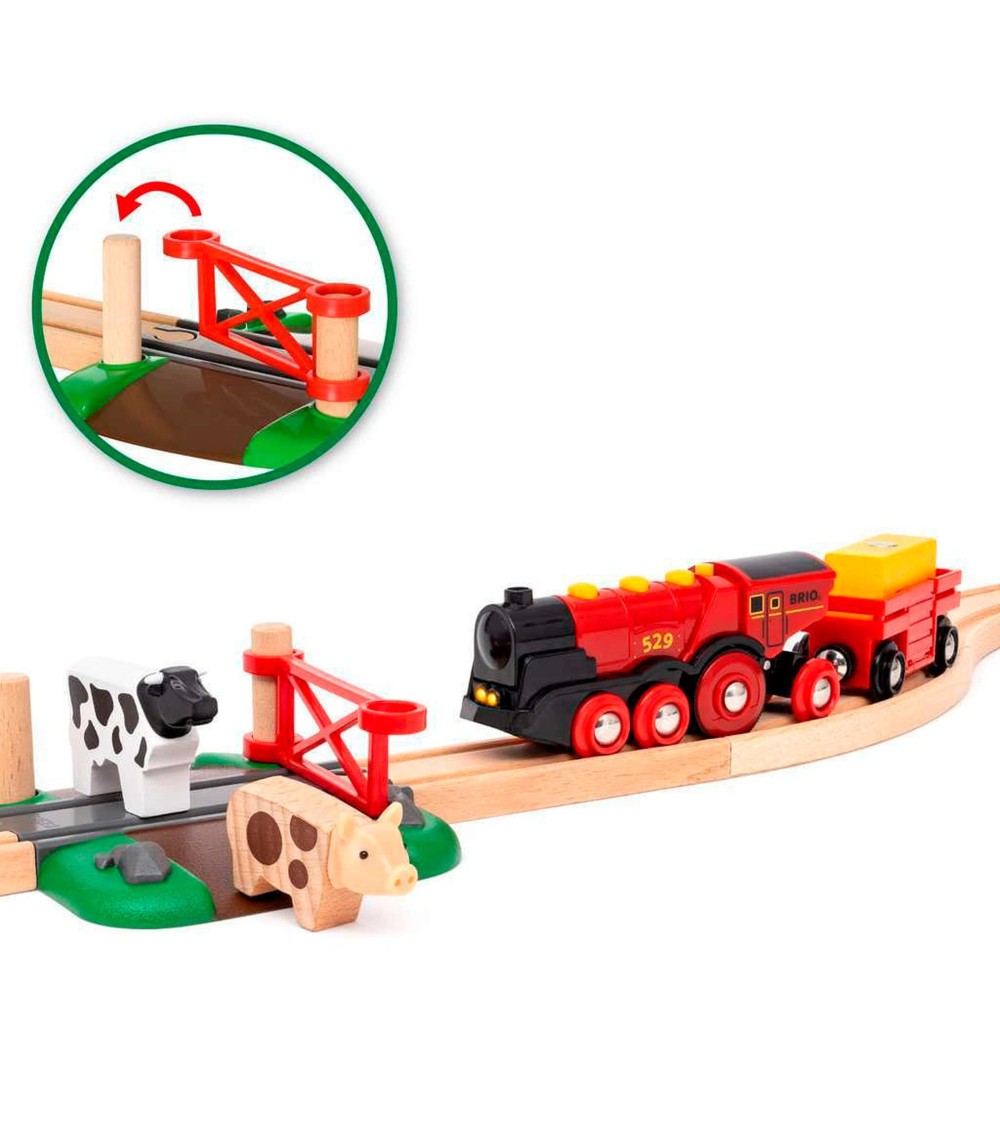 Rote Lola Bauernhof Zugset