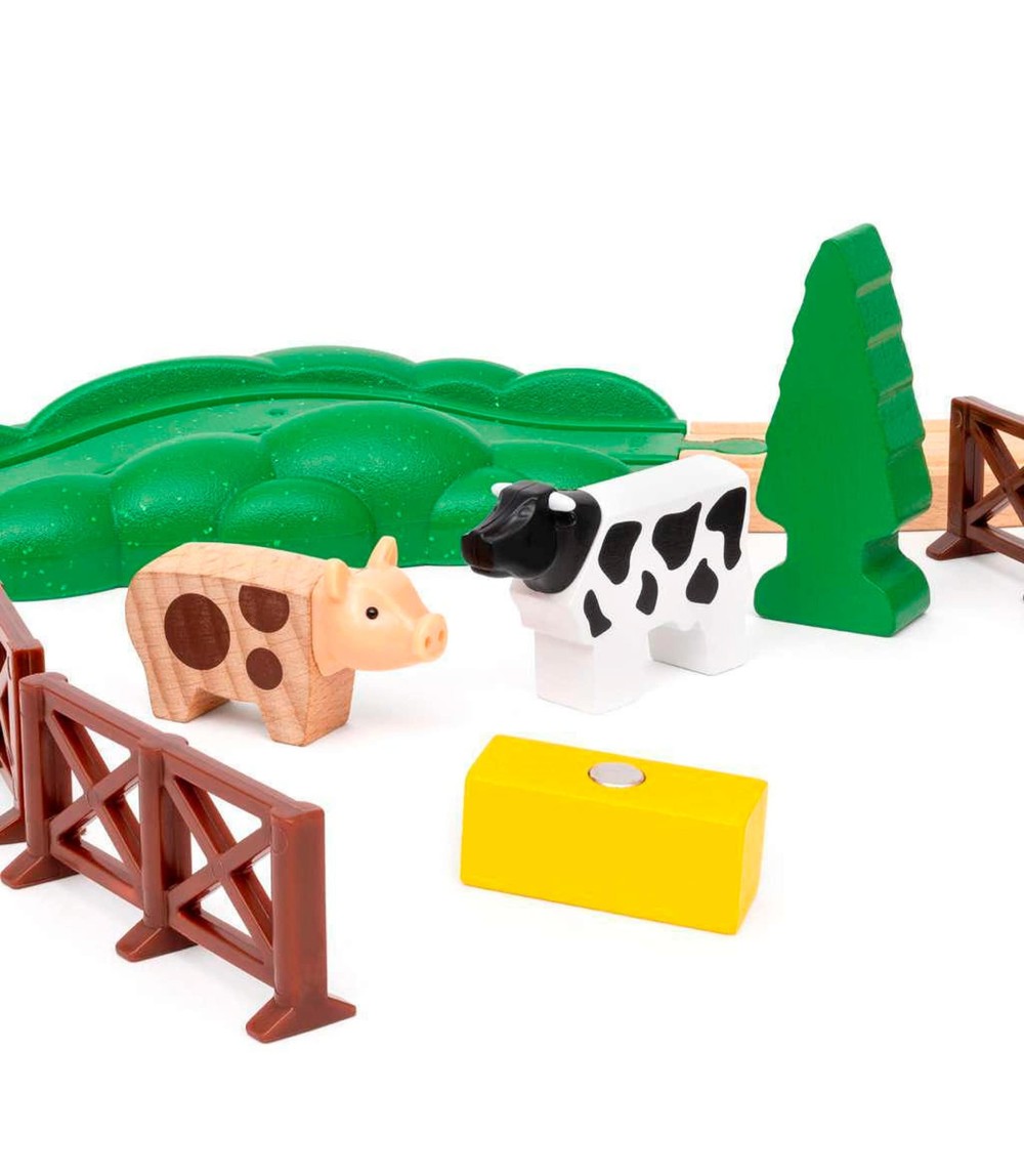 Rote Lola Bauernhof Zugset