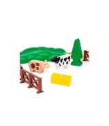 Rote Lola Bauernhof Zugset