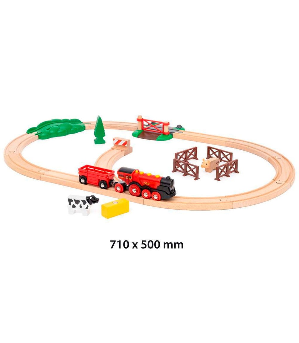 Rote Lola Bauernhof Zugset