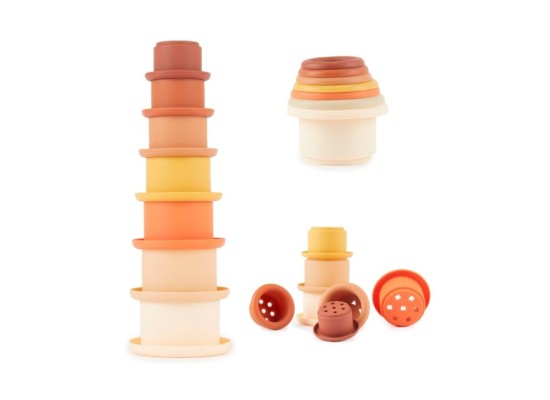 Stapelbecher Stapelturm Silikon - ab 6 Monate