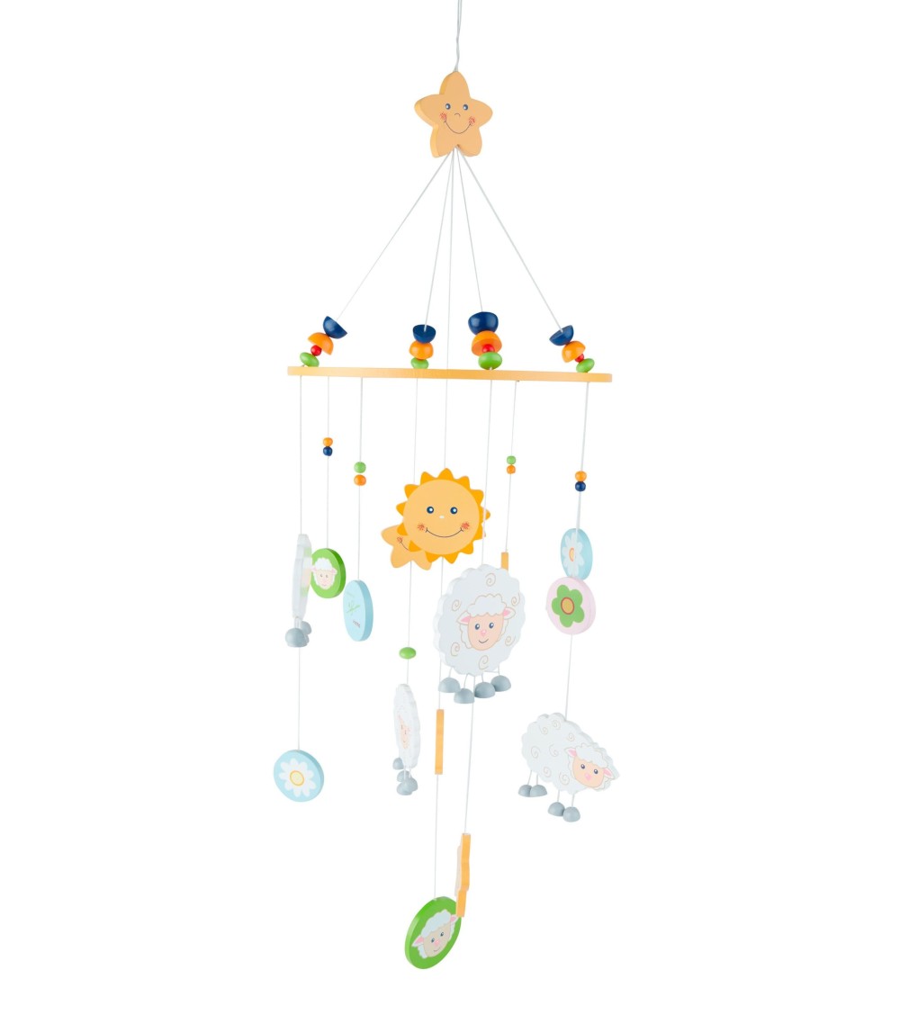 3D Baby Mobile Schaf Betty Holz - ab Geburt