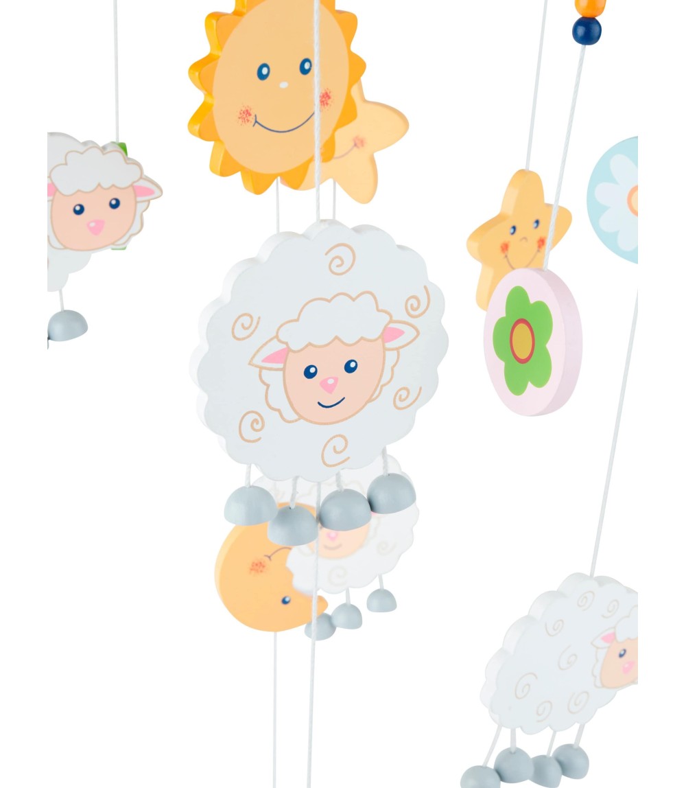 3D Baby Mobile Schaf Betty Holz - ab Geburt