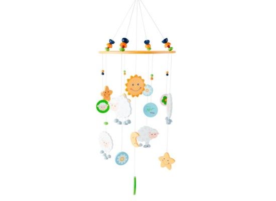 3D Baby Mobile Schaf Betty Holz - ab Geburt