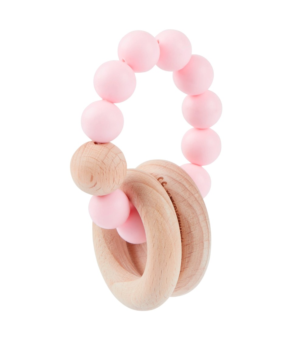 Beißring mit Silikon Perlen - ab Geburt