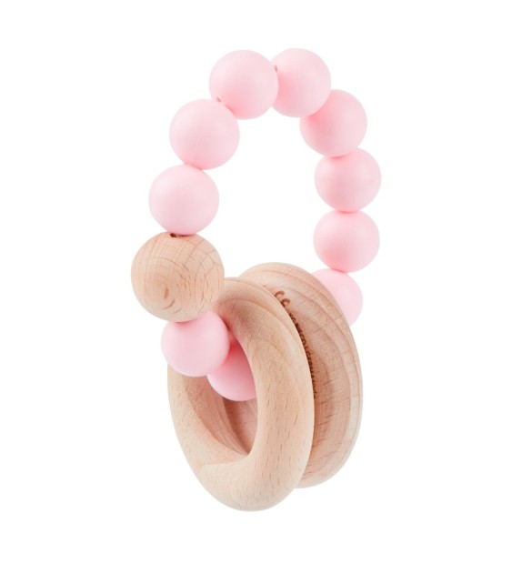 Beißring mit Silikon Perlen - ab Geburt