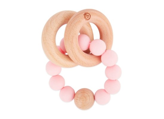 Beißring mit Silikon Perlen - ab Geburt