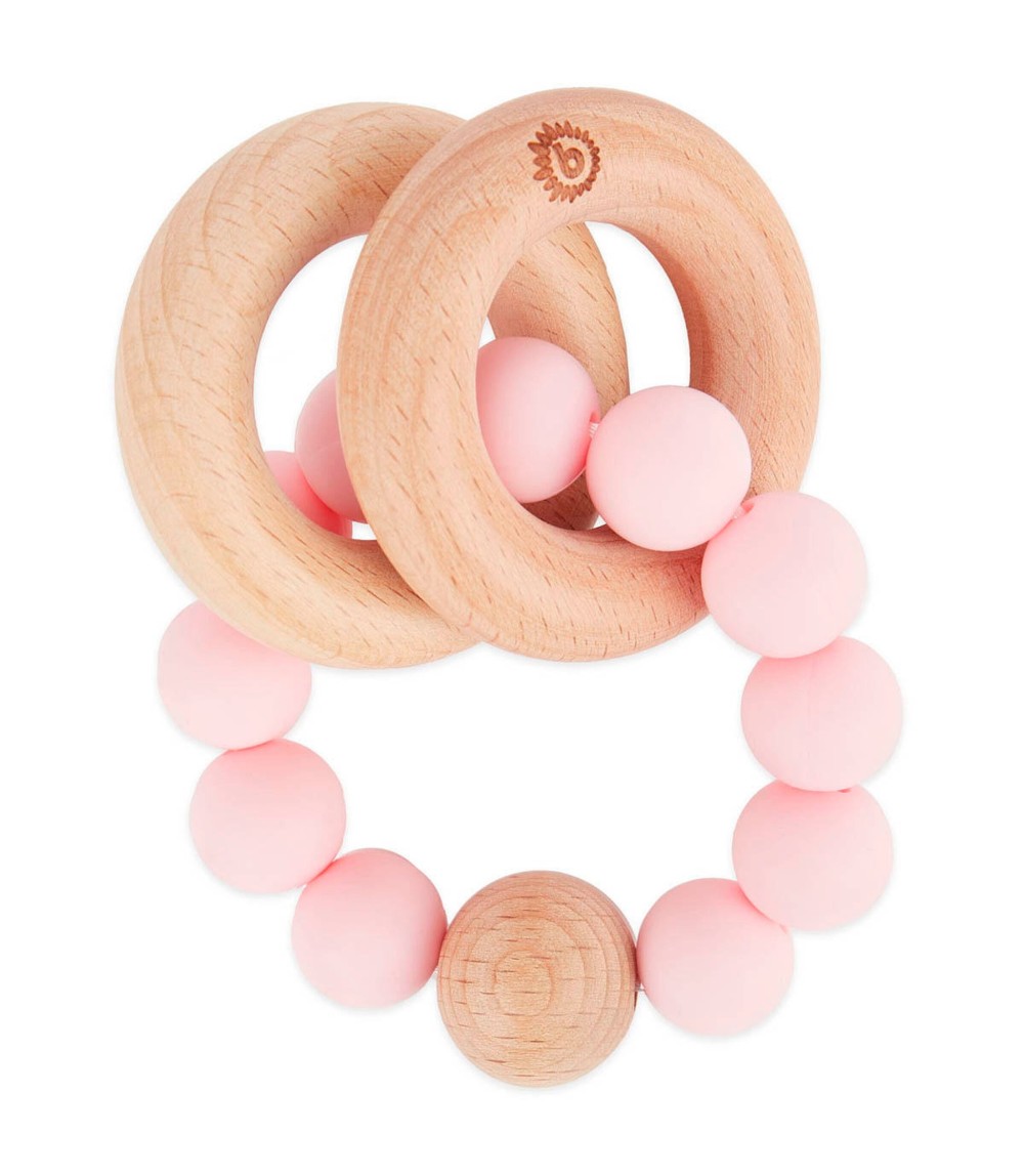 Beißring mit Silikon Perlen - ab Geburt