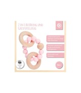 Beißring mit Silikon Perlen - ab Geburt