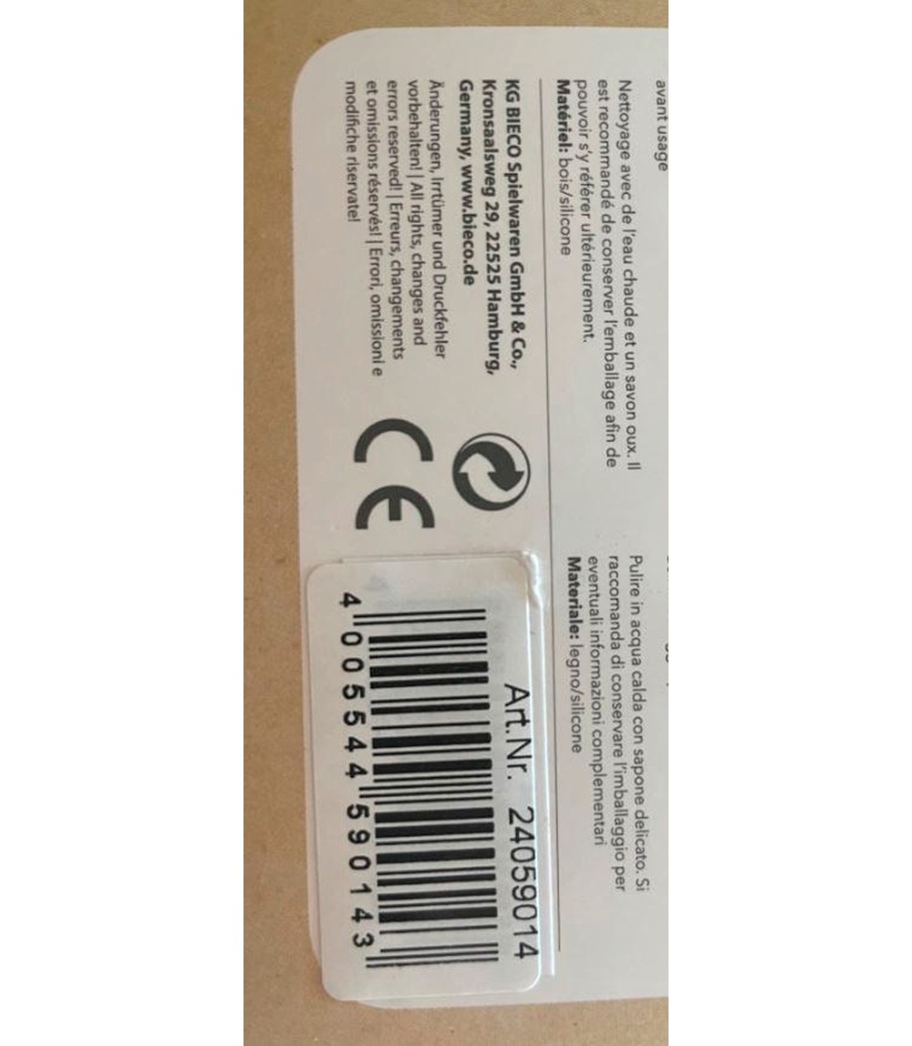 Beißring mit Silikon Perlen - ab Geburt