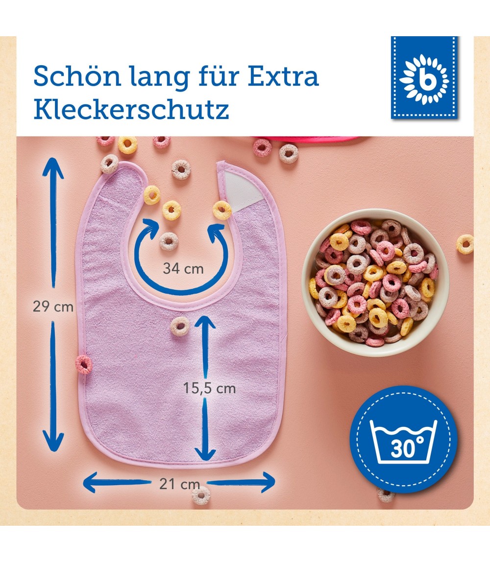 Baby Lätzchen 10er Pack abwaschbar - ab Geburt