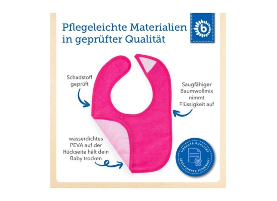 Baby Lätzchen 10er Pack abwaschbar - ab Geburt