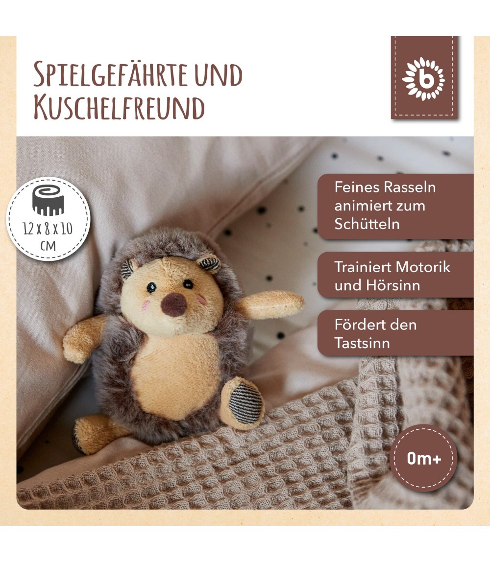 Plüsch Igel Spieltier mit Rassel - ab Geburt