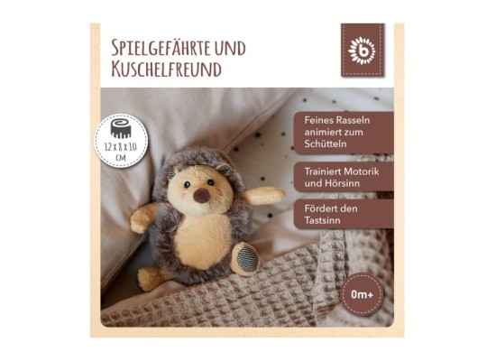 Plüsch Igel Spieltier mit Rassel - ab Geburt