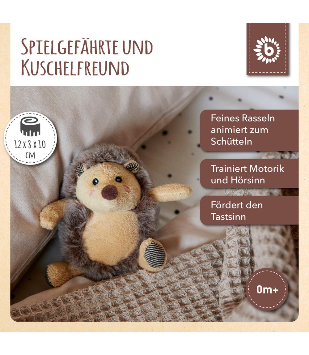 Plüsch Igel Spieltier mit Rassel - ab Geburt