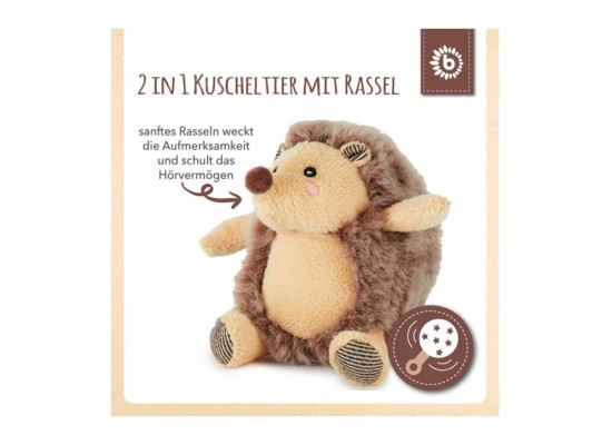 Plüsch Igel Spieltier mit Rassel - ab Geburt