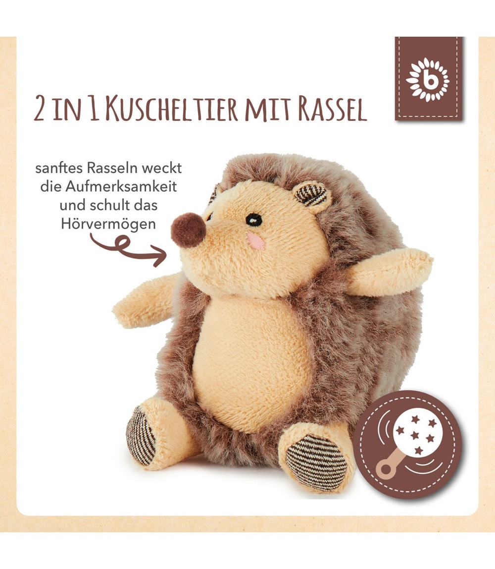 Plüsch Igel Spieltier mit Rassel - ab Geburt
