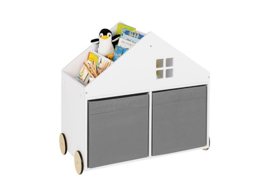 Bücherregal Haus mit Rollen