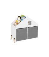 Bücherregal Haus mit Rollen