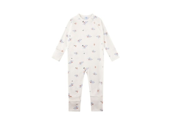 Schlafoverall mit Klappfuß Esel