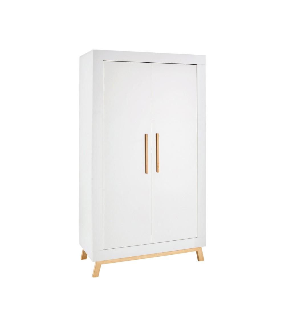 Kleiderschrank Miami white 2-türig
